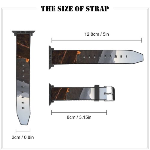 yanfind Watch Strap for Apple Watch Luca Bravo Giau Pass Mountains Dolomites Mist Foggy Landscape Italy Compatible with iWatch Series 5 4 3 2 1