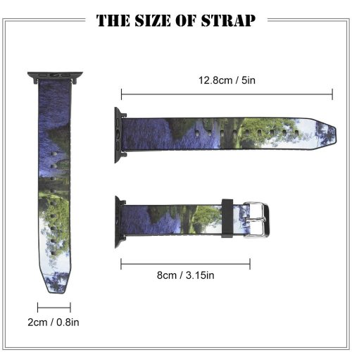 yanfind Watch Strap for Apple Watch River  Pond Waterfall Doomgirl Dungowan Tamworth Australia Country Outing Grass Trees Compatible with iWatch Series 5 4 3 2 1