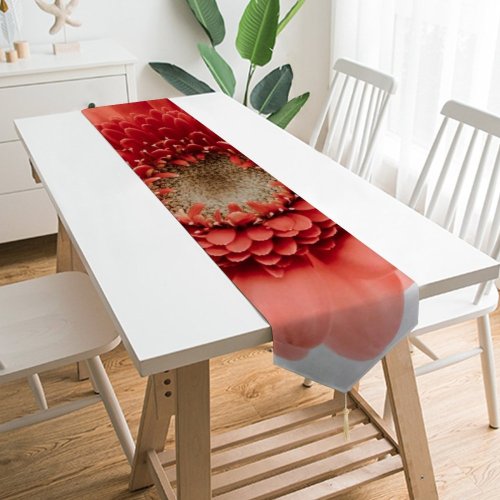 Yanfind Table Runner Paweł Czerwiński Flowers Gerbera Daisy Flower Closeup Macro Blossom Bloom Spring Flower Everyday Dining Wedding Party Holiday Home Decor