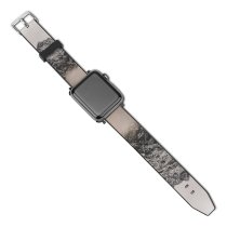 yanfind Watch Strap for Apple Watch Landscape Peak Creative Pictures Cloud Outdoors Grey Snow Nepal Range Compatible with iWatch Series 5 4 3 2 1