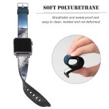 yanfind Watch Strap for Apple Watch Lyngenfjord Norway Aurora Borealis Northern Lights  Mountains Lake Reflection Night Sky Compatible with iWatch Series 5 4 3 2 1
