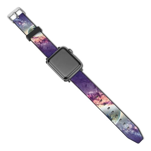 yanfind Watch Strap for Apple Watch Vadim Sadovski Space  Nebula Galaxy Milky Way  Purple Cosmos Planet Compatible with iWatch Series 5 4 3 2 1