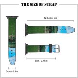 yanfind Watch Strap for Apple Watch Rural Countryside Creative Pasture Utility Horse Farm Pictures Grassland Outdoors Ranch Compatible with iWatch Series 5 4 3 2 1