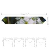 Yanfind Table Runner May Flower Prunus Blossum Spring Sky Limb Spring Leaves Branch Plant Flowers Everyday Dining Wedding Party Holiday Home Decor