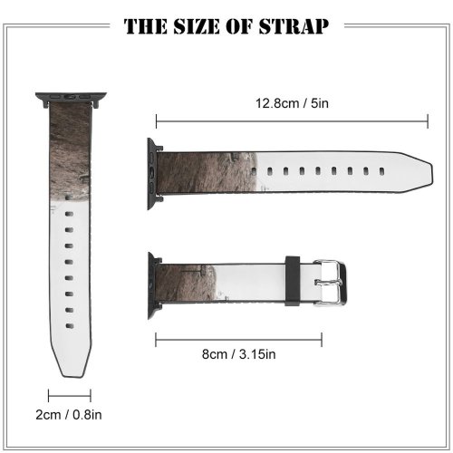 yanfind Watch Strap for Apple Watch D'isère Field Slope Automn  Mound French Snow Automne Alpes Free Compatible with iWatch Series 5 4 3 2 1