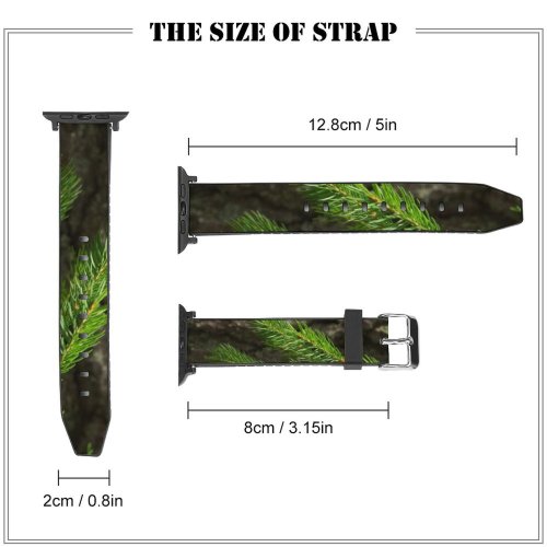 yanfind Watch Strap for Apple Watch Abies Tree Pine Plant Fir Larch Free Spruce Stock Wallpapers Images Compatible with iWatch Series 5 4 3 2 1