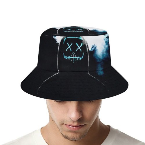 yanfind Adult Fisherman's Hat Sebastiaan Stam Black Dark LED AMOLED Anonymous Fishing Fisherman Cap Travel Beach Sun protection