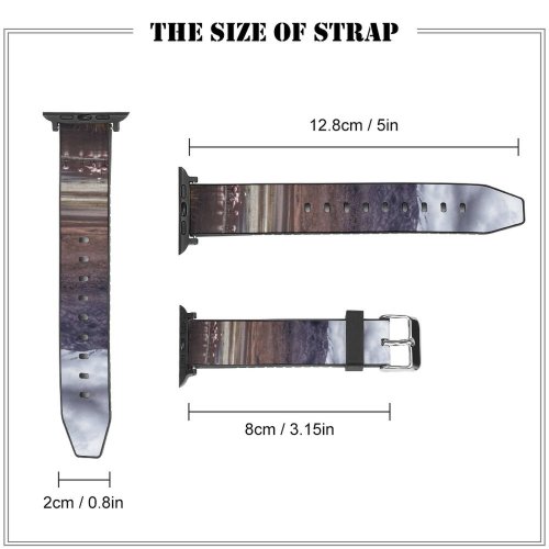 yanfind Watch Strap for Apple Watch Scenery Tundra Birds Range Lake Colorada  Domain Laguna Public Outdoors Compatible with iWatch Series 5 4 3 2 1