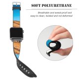 yanfind Watch Strap for Apple Watch Cliff Landscape Autumn Clear Sky Compatible with iWatch Series 5 4 3 2 1