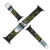 yanfind Watch Strap for Apple Watch Countryside Promontory Plant Domain Tent Slope Tundra Ground Grassland Outdoors Compatible with iWatch Series 5 4 3 2 1