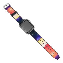 yanfind Watch Strap for Apple Watch Jessica   Valley Purple Sky Cracked Daytime Surreal Scenery Compatible with iWatch Series 5 4 3 2 1