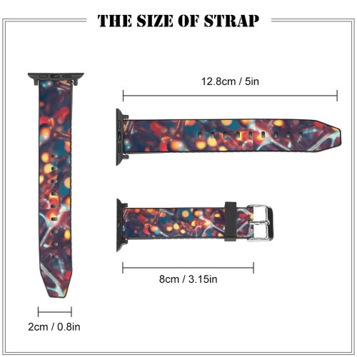 yanfind Watch Strap for Apple Watch Dante Metaphor Abstract Molecular Model Cellular Structure Macro Energy Compatible with iWatch Series 5 4 3 2 1