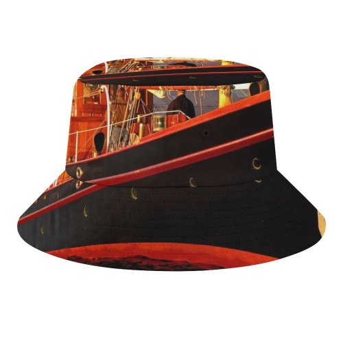 yanfind Adult Fisherman's Hat Vehicle Sailboat Ship Vessel Boat Sailing Ship Clyde Anchor Fishing Newport Watercraft Fishing Fisherman Cap Travel Beach Sun protection