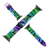 yanfind Watch Strap for Apple Watch Laura Ockel Flowers Rose Flower Colorful Multicolor Rainbow Beautiful Macro Closeup Floral Compatible with iWatch Series 5 4 3 2 1