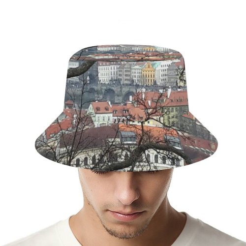 yanfind Adult Fisherman's Hat Winter Spring Prague Area Woody Plant Branch City Leaf Tree Tree Architecture Fishing Fisherman Cap Travel Beach Sun protection
