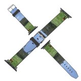yanfind Watch Strap for Apple Watch Rural Countryside 제주시 Pasture Farm Pictures Cow Grassland Outdoors Grey Ranch Compatible with iWatch Series 5 4 3 2 1