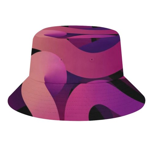 yanfind Adult Fisherman's Hat Abstract Air Dark Fishing Fisherman Cap Travel Beach Sun protection