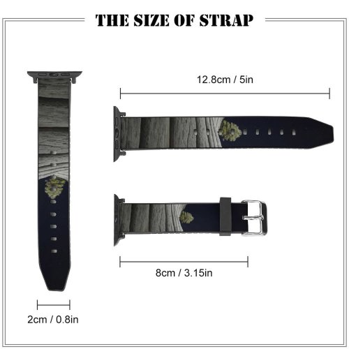 yanfind Watch Strap for Apple Watch MacOS Big Sur Night Lone Tree Sedimentary Rocks Starry Sky Dark IOS Compatible with iWatch Series 5 4 3 2 1