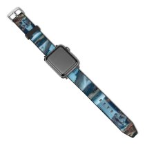 yanfind Watch Strap for Apple Watch Collins Sabbaday Falls Hampshire Waterfall Mountains Evening Compatible with iWatch Series 5 4 3 2 1
