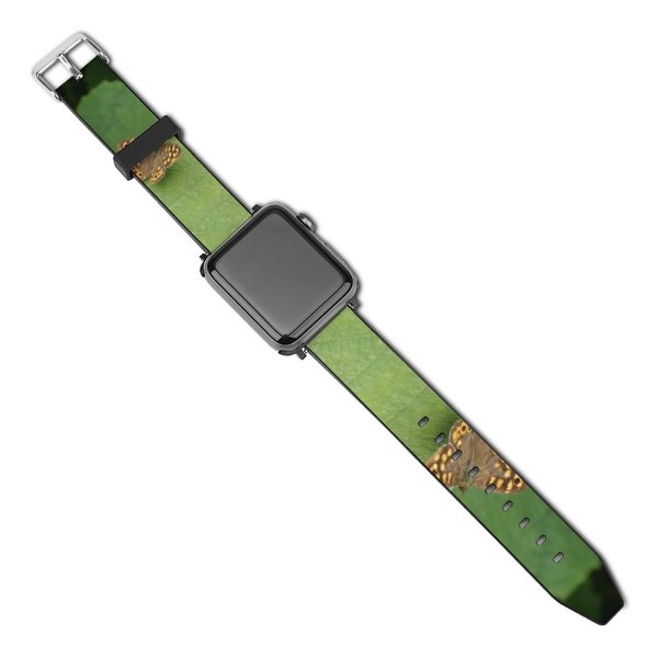 yanfind Watch Strap for Apple Watch  Leaf Grapes Grape Wine Leaves Butterfly Cynthia (subgenus) Comma Insect Moths Compatible with iWatch Series 5 4 3 2 1