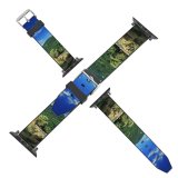 yanfind Watch Strap for Apple Watch River Creek Forest  Landscape Beautiful Flowing Natural Tree Outdoor Stone Peaceful Compatible with iWatch Series 5 4 3 2 1