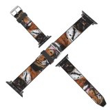 yanfind Watch Strap for Apple Watch   Big Cat Carnivore Wild Closeup Compatible with iWatch Series 5 4 3 2 1
