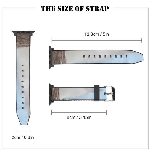 yanfind Watch Strap for Apple Watch Eruption Iceland Pictures Winter Haukadalur Outdoors Snow Free Volcano Snowman Geyser Compatible with iWatch Series 5 4 3 2 1
