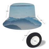 yanfind Adult Fisherman's Hat Olivier Miche Mountains Foggy Morning Serene Clear Sky French Prealps France Fishing Fisherman Cap Travel Beach Sun protection