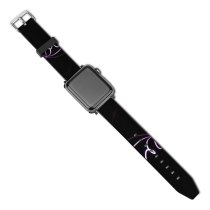 yanfind Watch Strap for Apple Watch B Dark Love Purple Lights Valentines Neon Light Compatible with iWatch Series 5 4 3 2 1