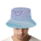 yanfind Adult Fisherman's Hat Winter Abstract Design Ornament Snowflake Snowflake Aqua Snow Fishing Fisherman Cap Travel Beach Sun protection