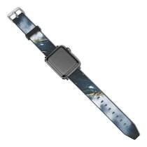 yanfind Watch Strap for Apple Watch Landscape Peak Domain Pictures Sea Outdoors Grey Snow Ausztria Range Panoramic Compatible with iWatch Series 5 4 3 2 1