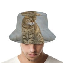 yanfind Adult Fisherman's Hat Lovely Images Pretty Pet Manx Wallpapers Abyssinian Beauty Sweet Tabby Pictures Sleep Fishing Fisherman Cap Travel Beach Sun protection