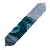 Yanfind Table Runner Ocean Waves High Tides Everyday Dining Wedding Party Holiday Home Decor