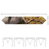 Yanfind Table Runner Perspective Golden Autumn Woody Shellbark Plant Branch Leaf Tree Tree Trunk Autumn Everyday Dining Wedding Party Holiday Home Decor