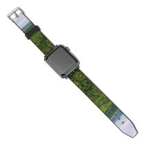 yanfind Watch Strap for Apple Watch Landscape Countryside Plant Domain Pictures Outdoors Jungle Tree Vegetation Belize Grass Compatible with iWatch Series 5 4 3 2 1