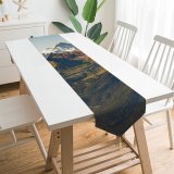 Yanfind Table Runner Landscape Peak Wilderness Slope Pictures Sea Outdoors Stock Grey Free Range Everyday Dining Wedding Party Holiday Home Decor