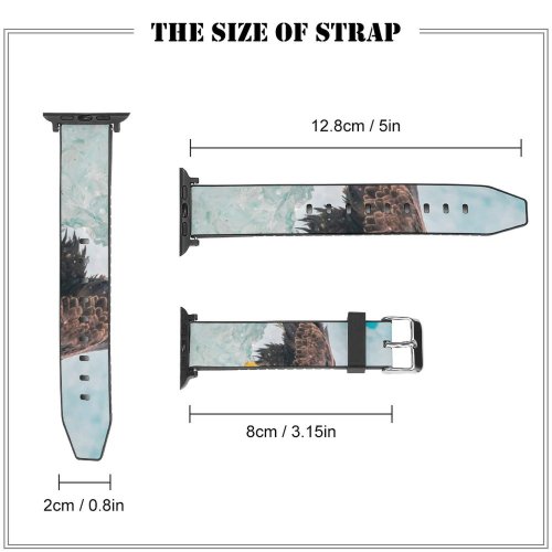 yanfind Watch Strap for Apple Watch Anthony Hayward Eagle Iceberg Birds Prey Raptors Bird Winter Closeup Compatible with iWatch Series 5 4 3 2 1