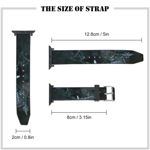 yanfind Watch Strap for Apple Watch Abies Pine Invertebrate Plant Domain Spruce Insect Pictures Outdoors Grey Tree Compatible with iWatch Series 5 4 3 2 1