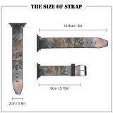 yanfind Watch Strap for Apple Watch Landscape Peak Domain Pictures Sea Outdoors Grey Snow Sunset  Range Compatible with iWatch Series 5 4 3 2 1