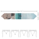 Yanfind Table Runner Beautiful Sand Vacation Landscape Daylight Travel Leisure Waves Island Paradise Beach Turquoise Everyday Dining Wedding Party Holiday Home Decor