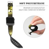 yanfind Watch Strap for Apple Watch Tree Grass Forest Leaves Park Sunlight Bark Plant Natural Landscape Branch Sky Compatible with iWatch Series 5 4 3 2 1