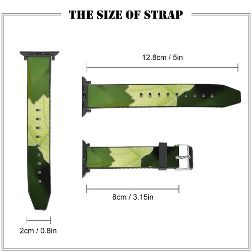 yanfind Watch Strap for Apple Watch  Leaf Grape Grapes Leaves Wine Flower Plant Tree Thimbleberry Flowering Vitis Compatible with iWatch Series 5 4 3 2 1