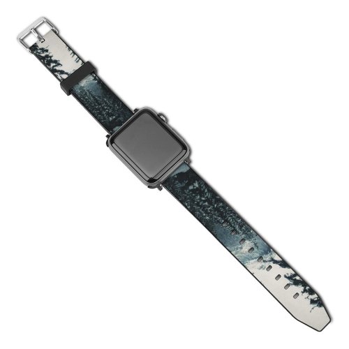 yanfind Watch Strap for Apple Watch Abies Pine Plant Spruce Alberta Pictures PNG Greenery Trek Grey Snow Compatible with iWatch Series 5 4 3 2 1