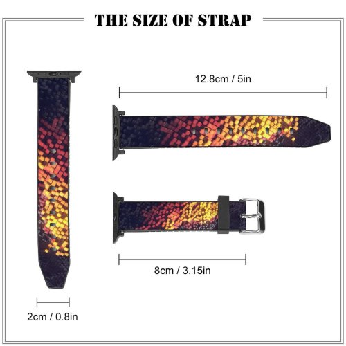 yanfind Watch Strap for Apple Watch Dante Metaphor Abstract Squares Rays Bars Blocks Compatible with iWatch Series 5 4 3 2 1