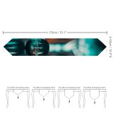 Yanfind Table Runner Blur Focus Dark Field Lensball Round Ball Reflection Crystal Depth Everyday Dining Wedding Party Holiday Home Decor