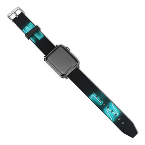 yanfind Watch Strap for Apple Watch Dark Quotes Do What You Love Neon Glowing Light Inspirational Compatible with iWatch Series 5 4 3 2 1