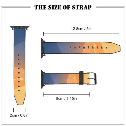 yanfind Watch Strap for Apple Watch Trey Ratcliff Southern Alps Zealand Sunset Clouds Compatible with iWatch Series 5 4 3 2 1