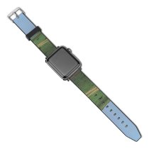 yanfind Watch Strap for Apple Watch Rural Savanna Countryside Wildlife Pasture Farm Pictures Grassland Outdoors Stock Grey Compatible with iWatch Series 5 4 3 2 1
