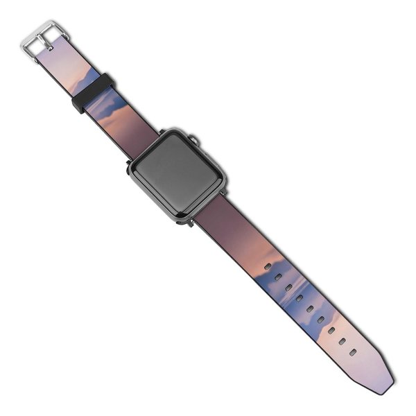 yanfind Watch Strap for Apple Watch  Sunrise Foggy Lake Reflection Dawn Compatible with iWatch Series 5 4 3 2 1