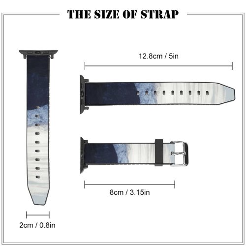 yanfind Watch Strap for Apple Watch Landscape Peak Algeria Slope Pictures PNG Outdoors Grey Snow Range Compatible with iWatch Series 5 4 3 2 1